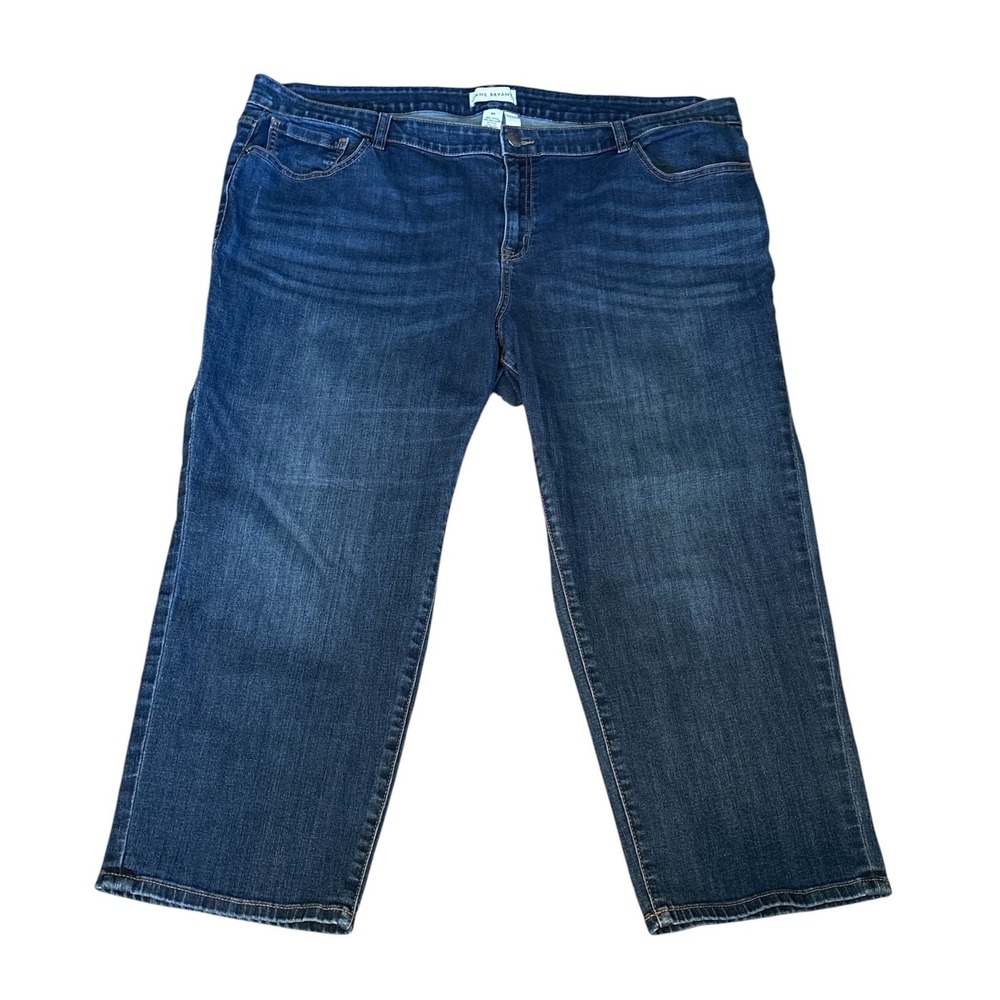 Lane Bryant Mid-Rise Girlfriend Crop Jeans, Size 24, Flex Magic Waistband